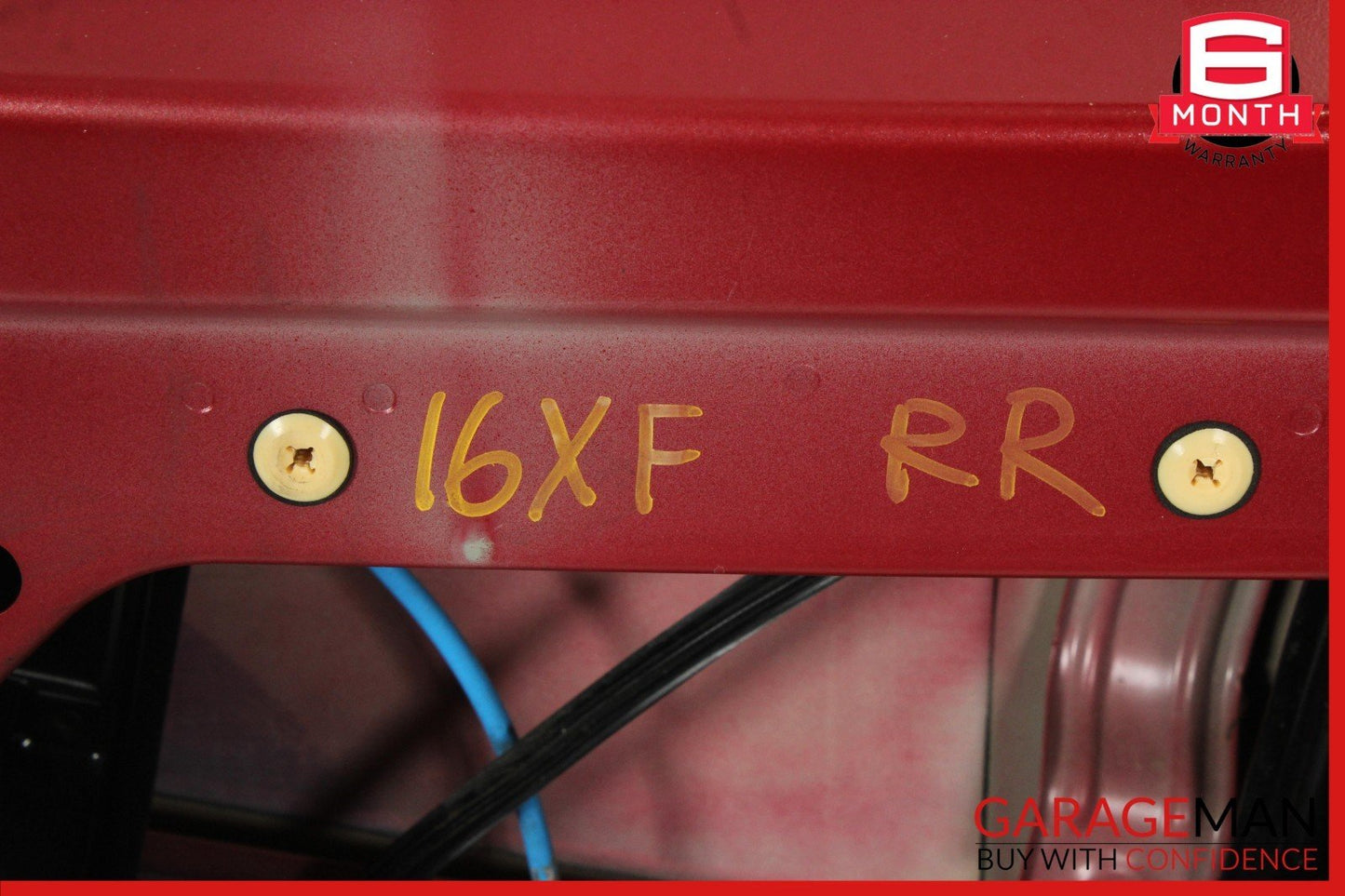 16-23 Jaguar XF Rear Right Passenger Side Door Shell Panel Red OEM