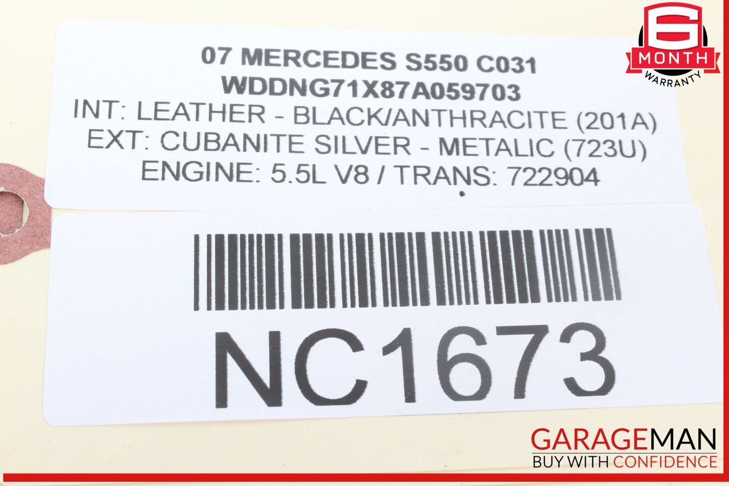 07-09 Mercedes W221 S550 S63 Rear Left & Right Door Audio Sound Speaker Set of 2
