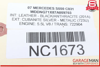 07-09 Mercedes W221 S550 S63 Rear Left & Right Door Audio Sound Speaker Set of 2
