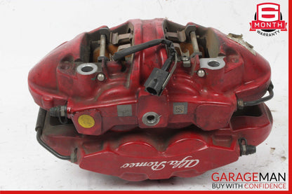 17-22 Alfa Romeo Giulia Front Right & Left Brake Caliper Calipers Set of 2 Red