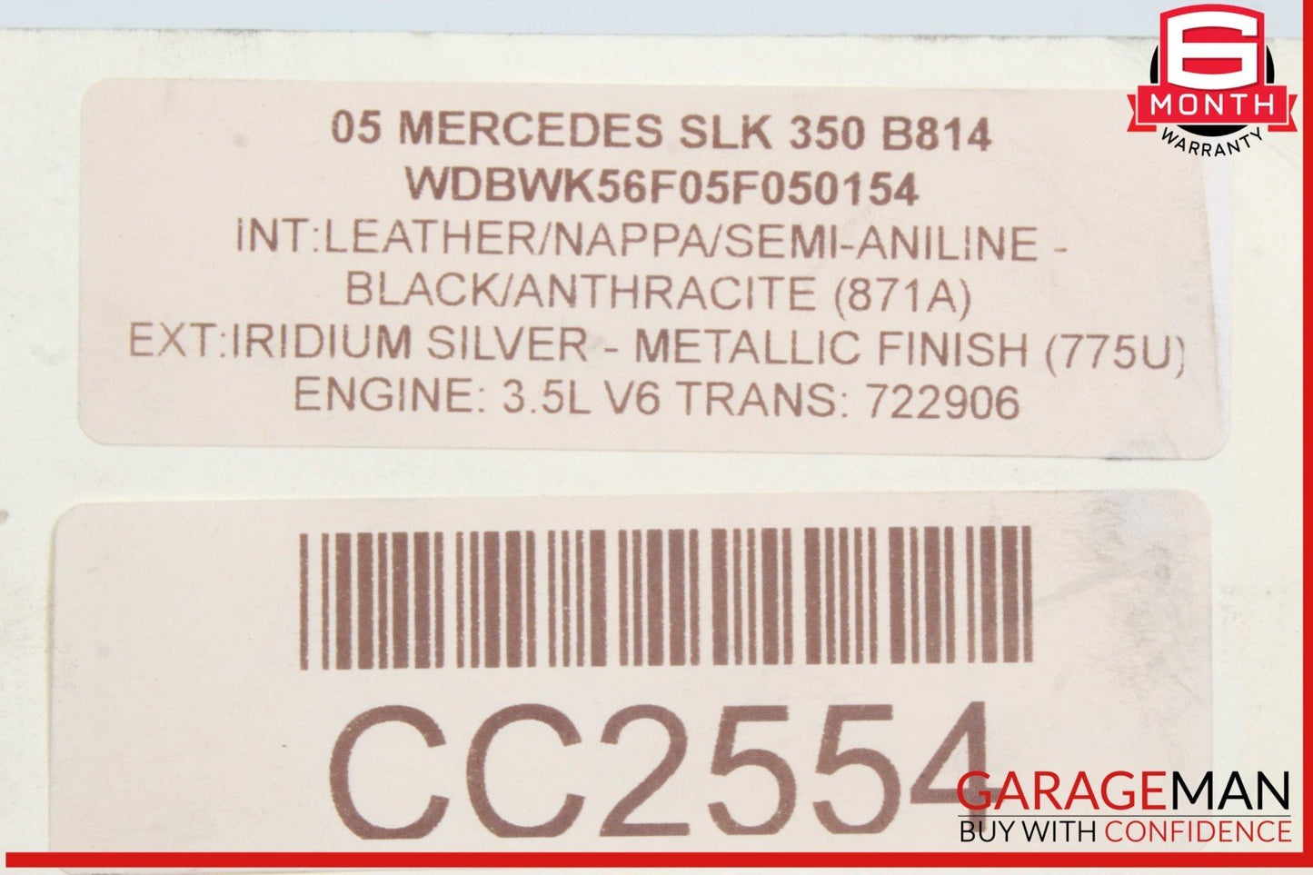 05-09 Mercedes R171 SLK350 E350 Tronic Automatic Transmission Assy OEM 111k