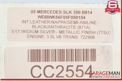 05-09 Mercedes R171 SLK350 E350 Tronic Automatic Transmission Assy OEM 111k