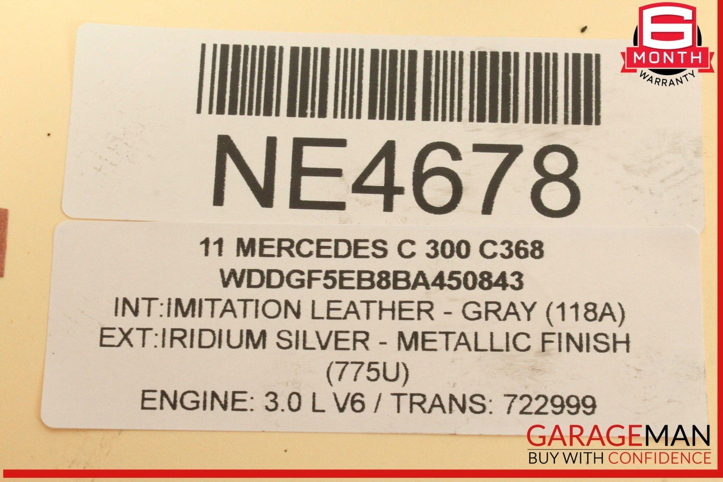 08-17 Mercedes W204 C300 C250 C350 Trunk Lid Latch Lock Actuator 2047500261 OEM