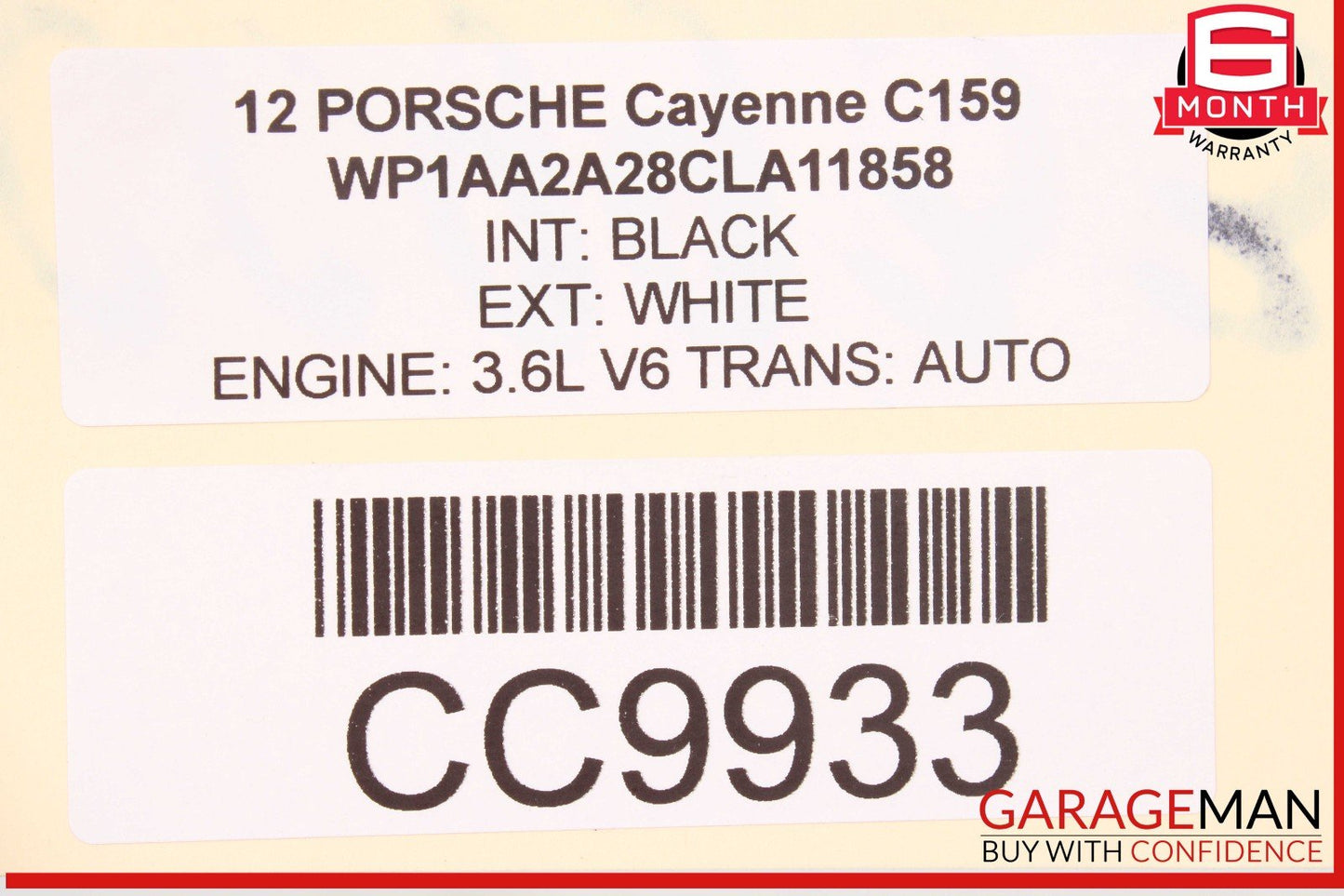 11-18 Porsche Cayenne 958 Sunroof Guide Rail Frame Glass Track OEM