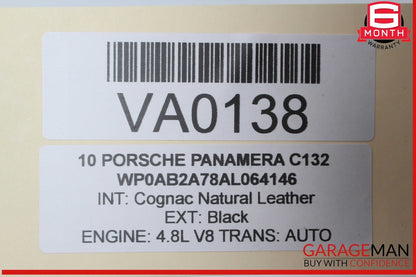 10-16 Porsche Panamera 970 Steering Column Cover Trim Brown OEM