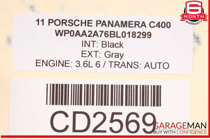 11-16 Porsche Panamera 970 3.6L V6 Rear Differential Diff Axle Carrier OEM