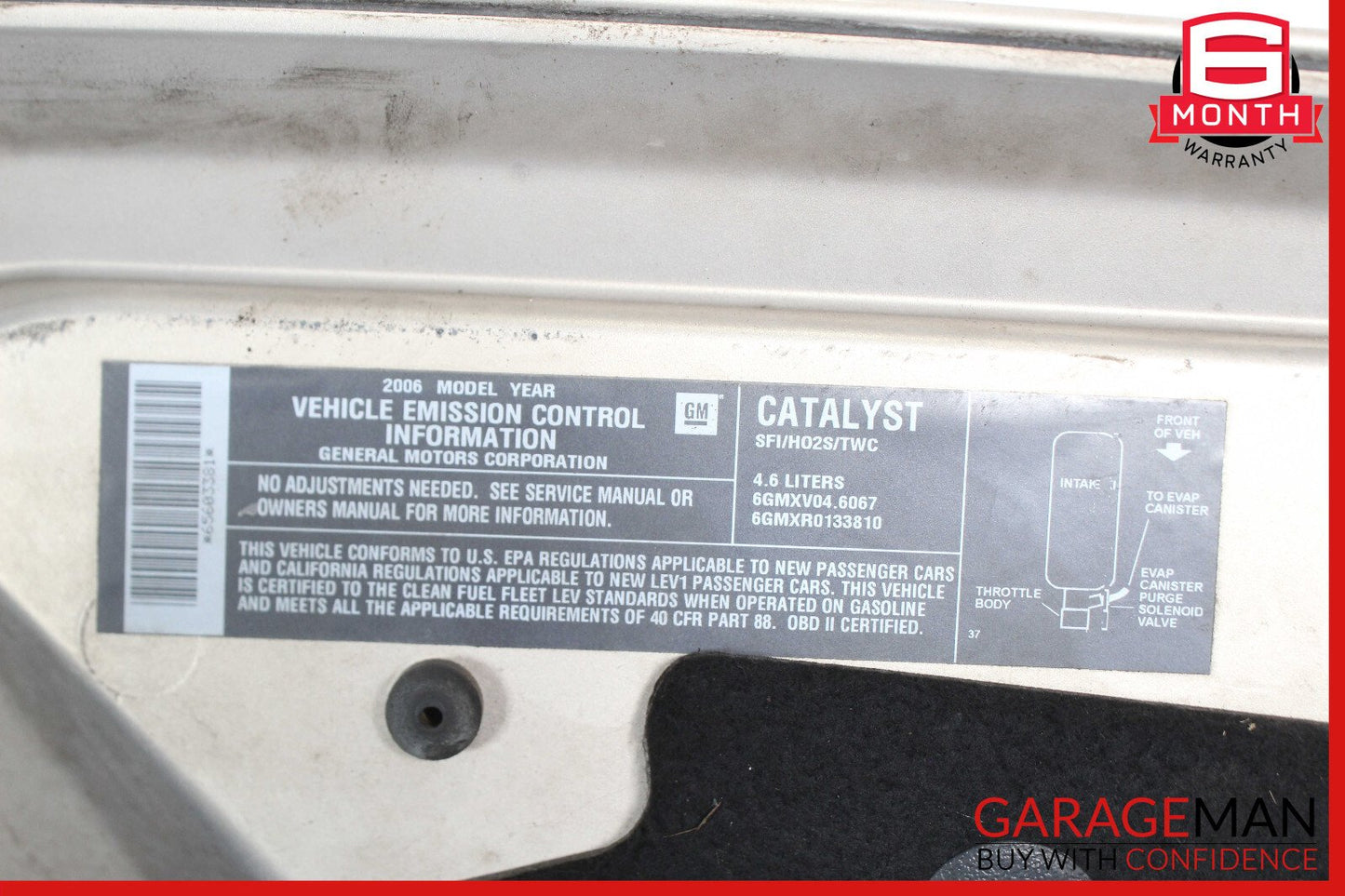 04-08 Cadillac XLR Hood Cover Panel Assembly Beige OEM