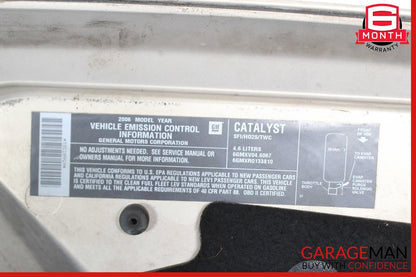 04-08 Cadillac XLR Hood Cover Panel Assembly Beige OEM