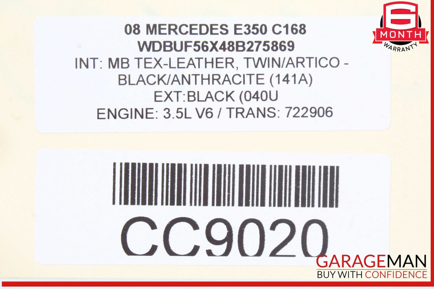 07-09 Mercedes W211 E350 E550 Seat Cushion Bottom Lower Front Right Side OEM