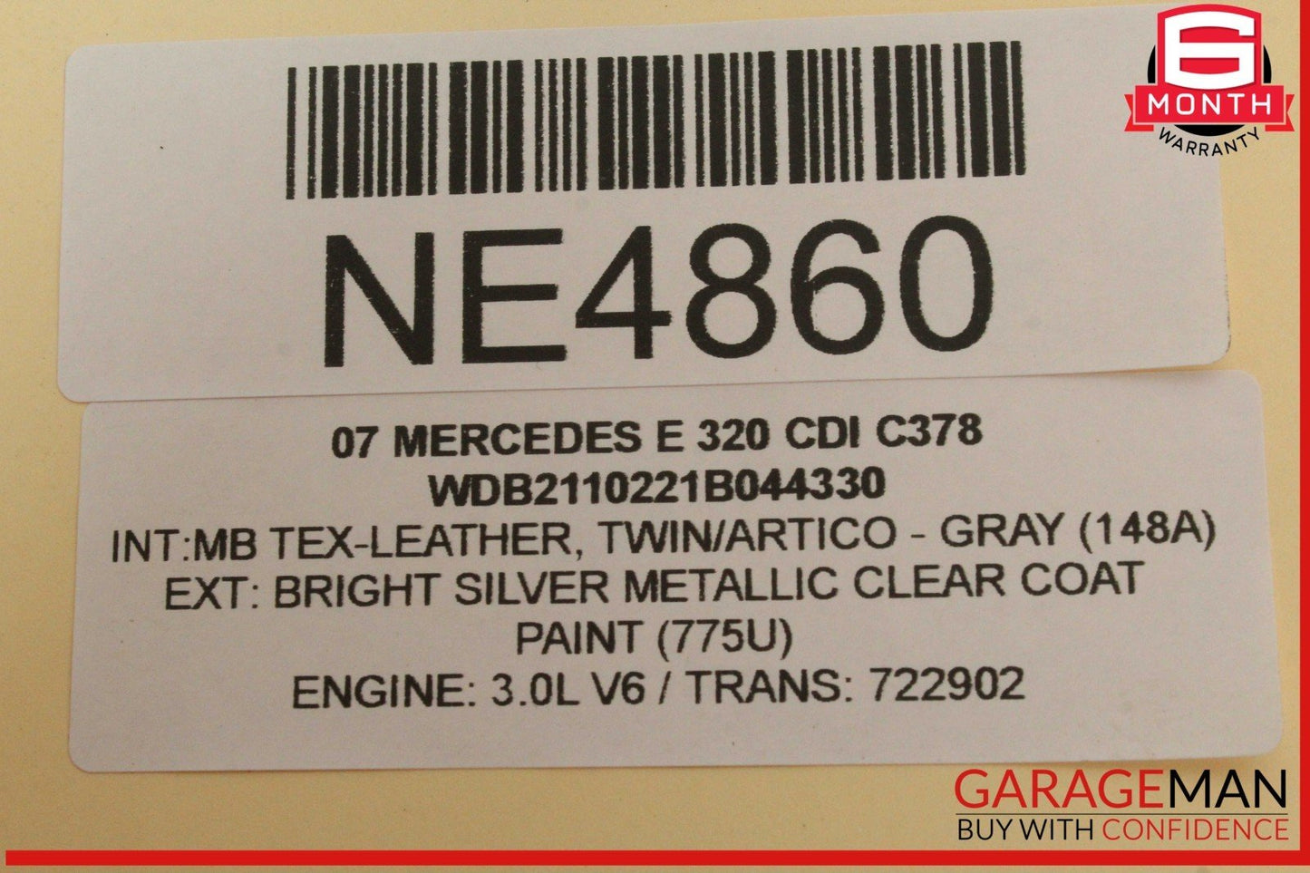 03-06 Mercedes W211 E320 CDI Front Right Side Headlight Head Light Lamp OEM
