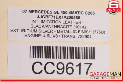 06-13 Mercedes X164 GL450 R350 Engine Cooling Radiator Air A/C Condenser Assy