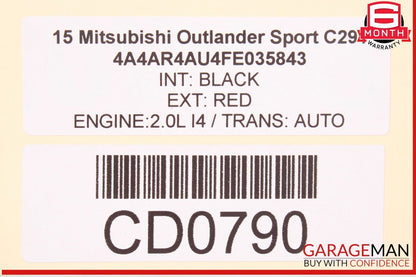 11-24 Mitsubishi Outlander Sport Rear Right Passenger Side Door Shell Panel OEM