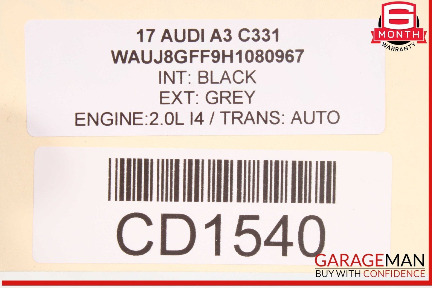 15-20 Audi A3 S3 Rear Subframe Sub K Frame Cross Member AWD OEM