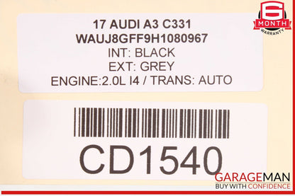 15-20 Audi A3 S3 Rear Subframe Sub K Frame Cross Member AWD OEM