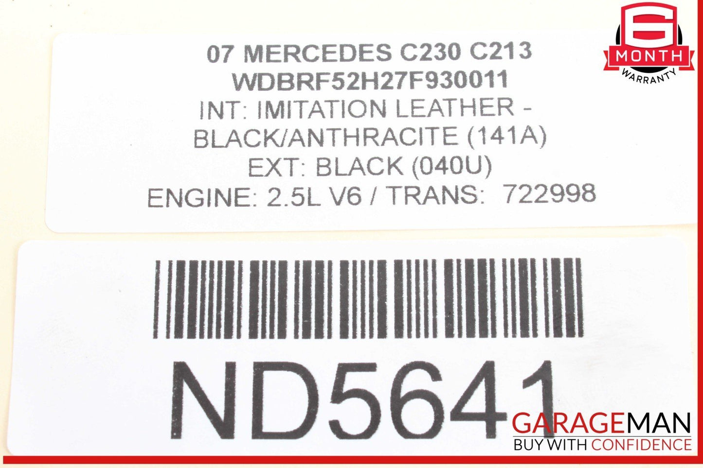 05-12 Mercedes W203 C230 C300 SL550 Lower Oil Pan 2720100128 OEM