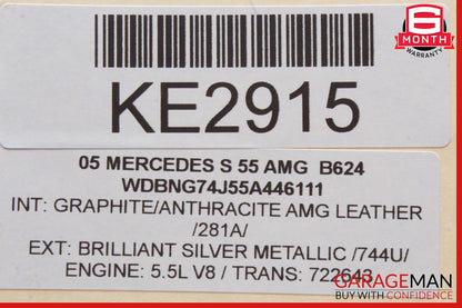 00-06 Mercedes W220 S55 Front Right Bumper Reinforcement Impact Bar Bracket OEM