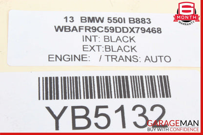 11-16 BMW 528i 535i 550i Front Right Window Regulator w/o Motor 7182132
