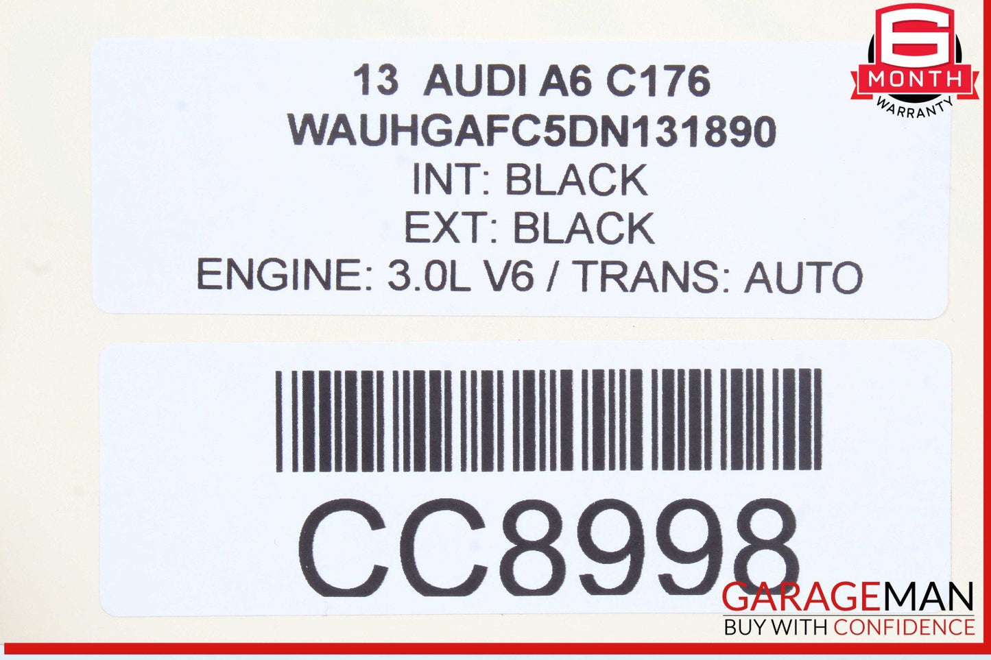 12-18 Audi A6 Engine Water Cooling Radiator A/C Air AC Condenser OEM
