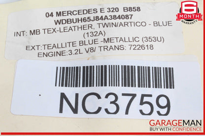 03-06 Mercedes W211 E320 Rear Right & Left Side Door Audio Speakers Set of 2 OEM
