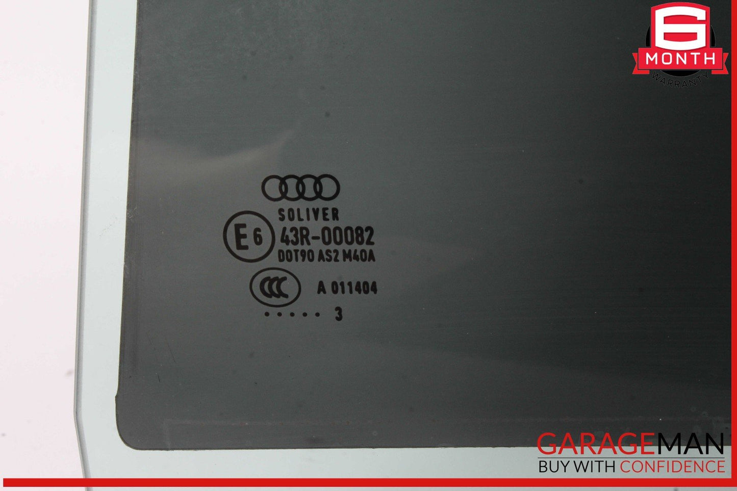 12-18 Audi A6 Rear Left Side Door Window Auto Glass OEM