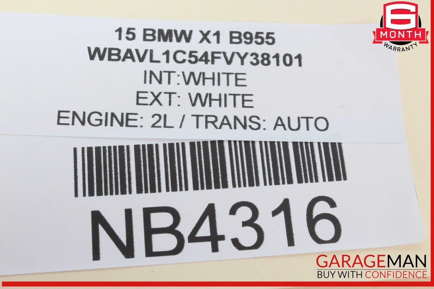 12-15 BMW X1 Glove Box Storage Compartment Beige