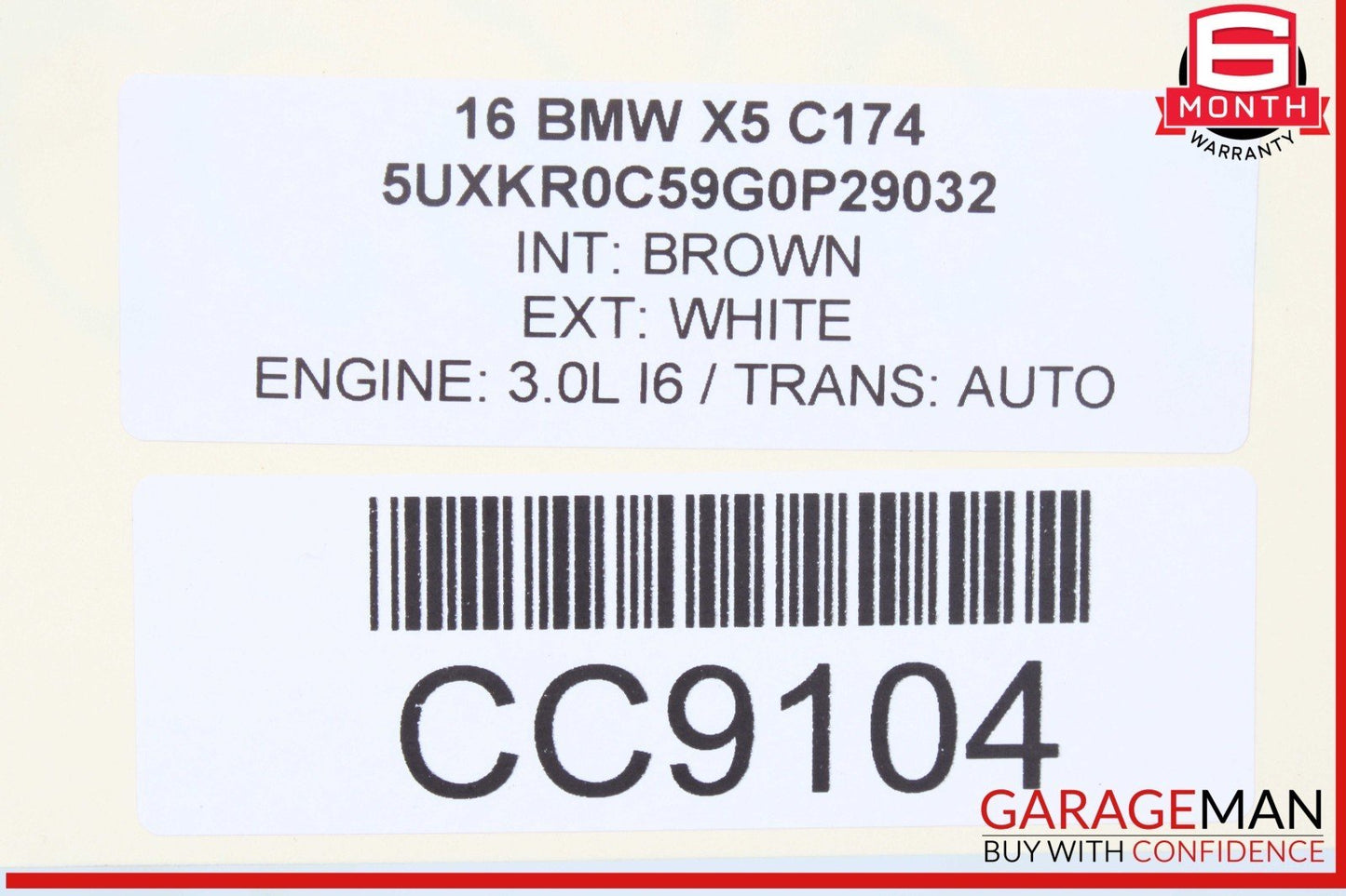 14-19 BMW X5 X6 F15 F16 Rear Subframe Crossmember Axle Cradle Carrier OEM