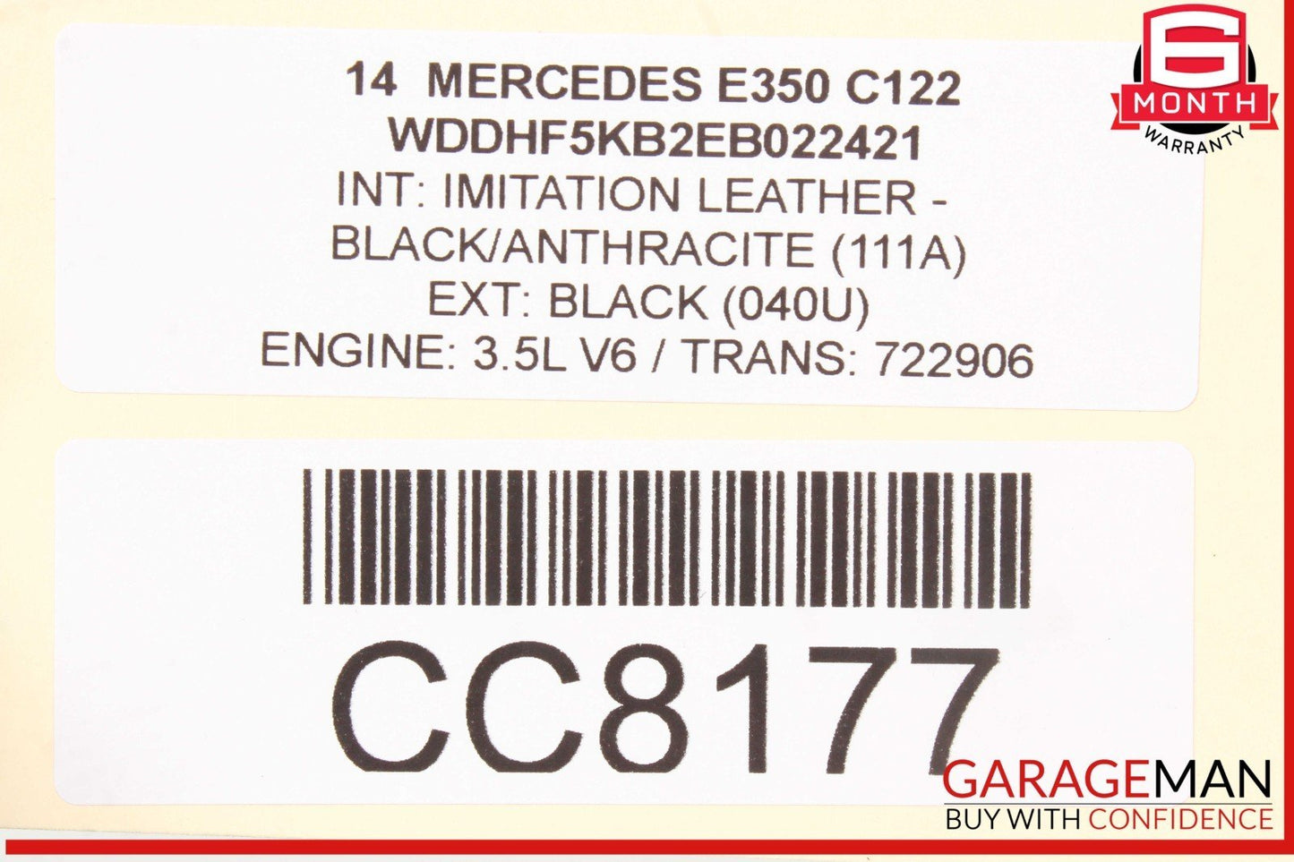10-16 Mercedes W212 E350 E63 AMG Front Left Side Exterior Door Shell OEM