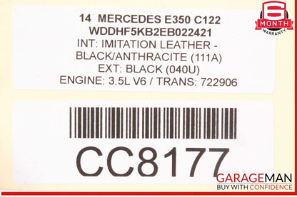 10-16 Mercedes W212 E350 E63 AMG Front Left Side Exterior Door Shell OEM
