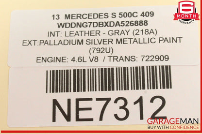 10-13 Mercedes-Benz S500 Front Left Right Door Audio Speaker Set 2218207802