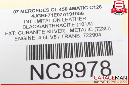 07-12 Mercedes X164 GL450 4MATIC Rear Subwoofer Audio Speaker Harman Kardon
