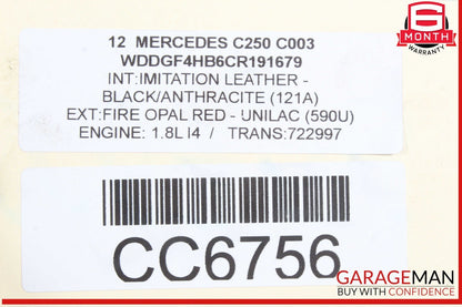 12-15 Mercedes W204 C250 7G Tronic Automatic Transmission Assy 722.997 OEM 129k