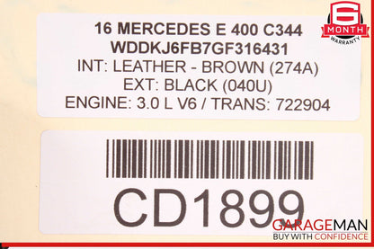 10-18 Mercedes W207 E400 CLS550 Rear Subframe Sub Frame Crossmember OEM