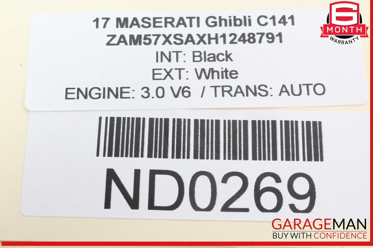 14-17 Maserati Ghibli Rear Right & Left Side Door Sound Audio Speaker Set of 2