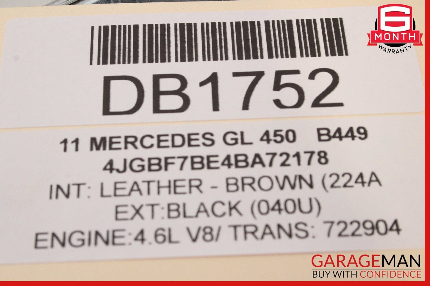 07-12 Mercedes GL450 Left & Right Baggage Roof Luggage Rack Rail Set of 2 Pc