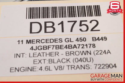 07-12 Mercedes GL450 Left & Right Baggage Roof Luggage Rack Rail Set of 2 Pc