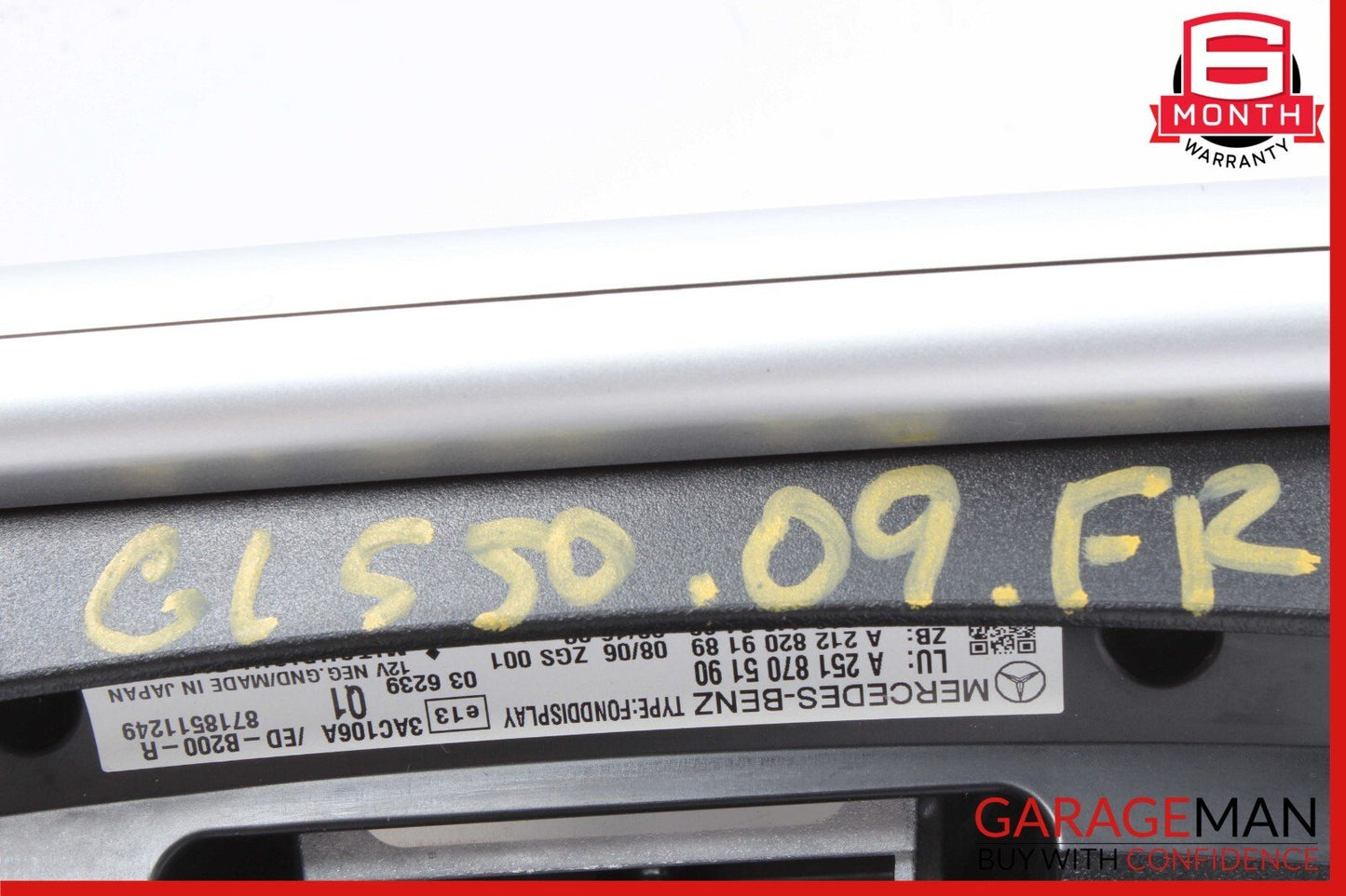 09-13 Mercedes X164 GL550 ML550 Left / Right Headrest Screen Monitor Display