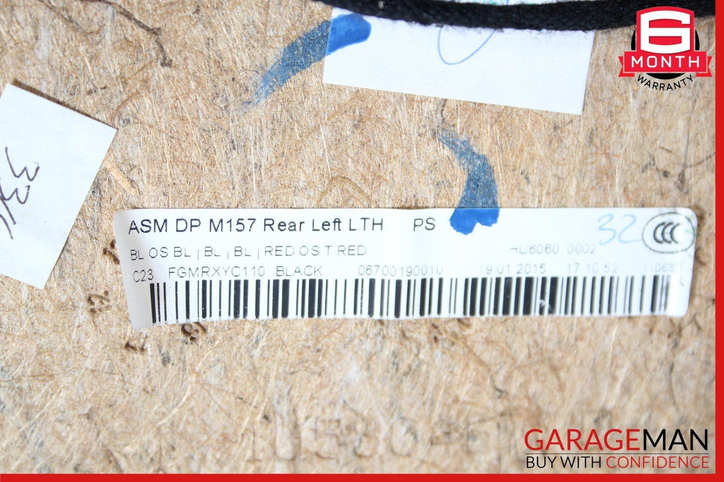 14-22 Maserati Ghibli M157 Rear Left Driver Side Interior Door Panel OEM