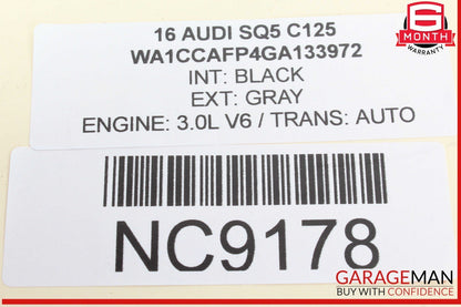 14-17 Audi SQ5 Rear Subwoofer Sub Woofer Speaker Bass Box 8R0035382A OEM