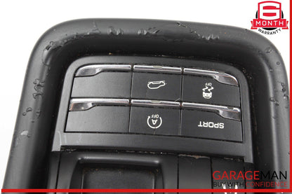 11-18 Porsche Cayenne 958 Front Center Console Switch Control Panel Trim OEM