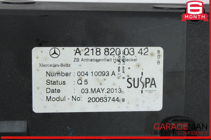 10-18 Mercedes W212 E350 CLS550 Trunk Lid Power Opener Motor Mechanism OEM