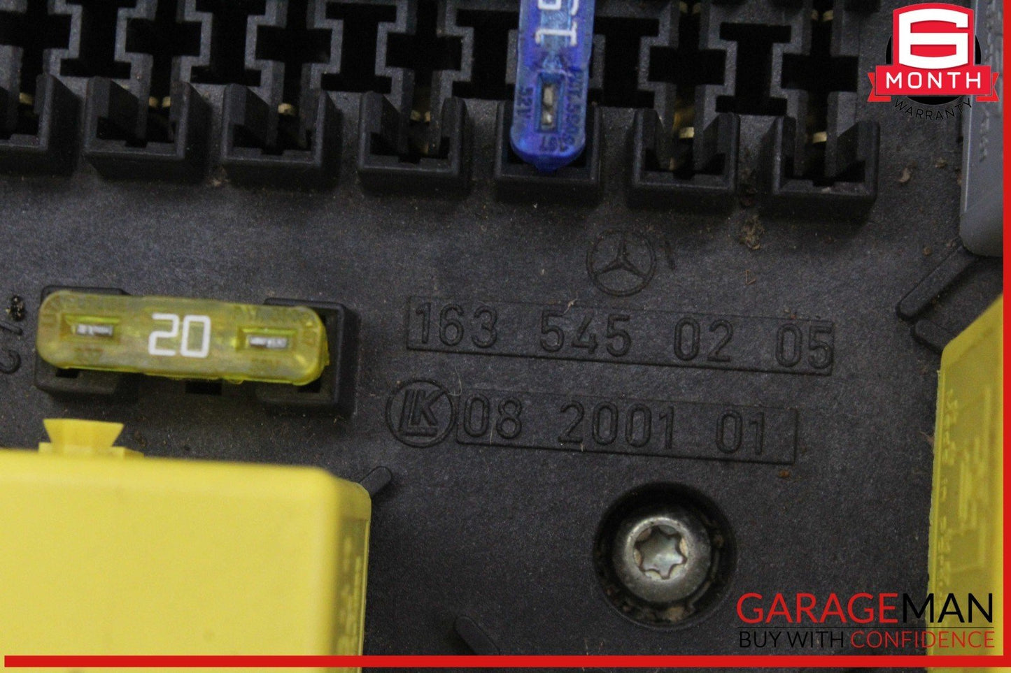 98-05 Mercedes W163 ML350 ML55 AMG Main Fuse Box Relay Module 1635450205 OEM