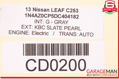 13-17 Nissan Leaf Engine Radiator Cooling Fan Motor Shroud Assy OEM