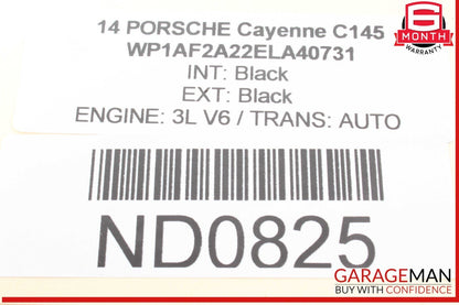 11-14 Porsche Cayenne 958 Rear Right Passenger Side Spindle Knuckle Wheel Hub