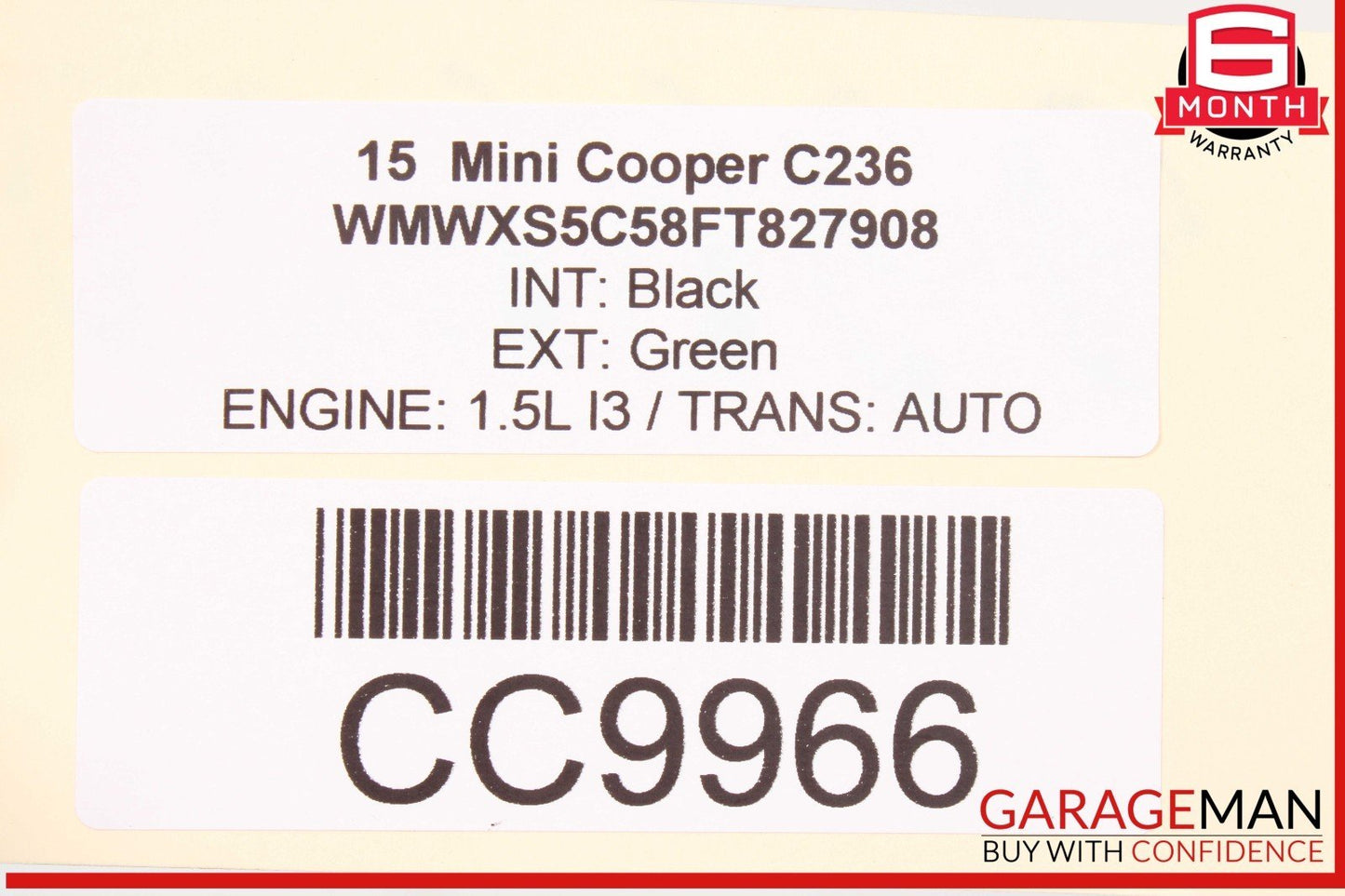 15-23 Mini Cooper Hardtop Front Right Passenger Side Door Shell Cover Panel OEM