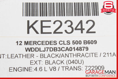 11-19 Mercedes W218 CLS550 E550 Right Fuel Injection Rail Line w/ Injectors OEM