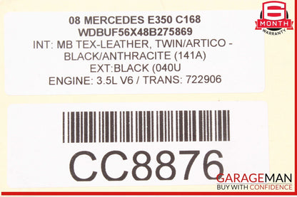 06-09 Mercedes W211 E350 Engine Cooling Radiator A/C AC Condenser Assembly OEM