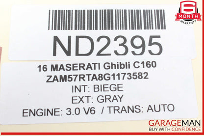 14-17 Maserati Ghibli Rear Right Passenger Side Spindle Knuckle Hub Bearing OEM