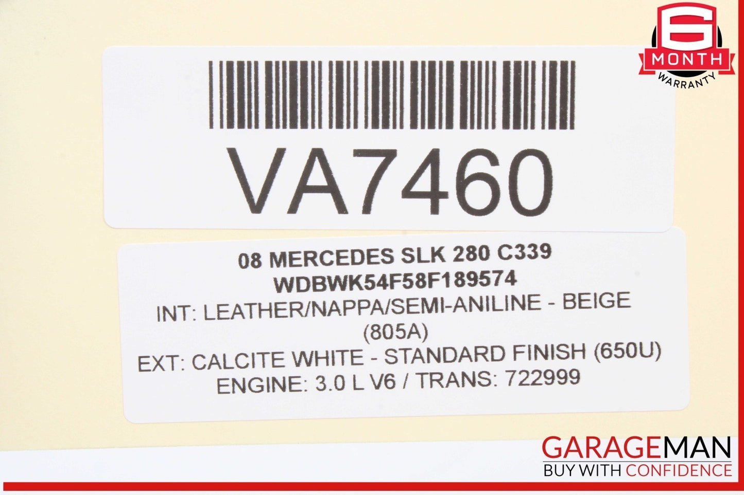 05-11 Mercedes R171 SLK280 Front Left Side Lower Suspension Control Arm OEM