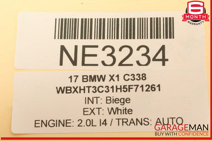 16-22 BMW X1 F48 Rear Right Passenger Side Window Regulator w/ Motor 7349512 OEM