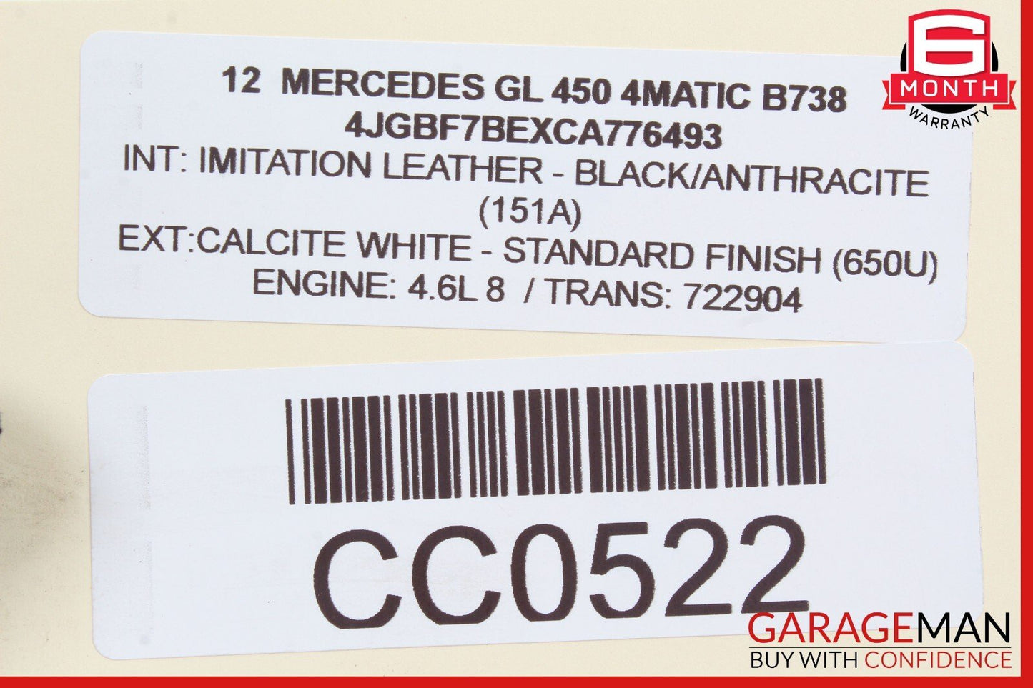 06-12 Mercedes X164 GL450 Rear PDC Bumper Parking Sensor Wire Harness OEM